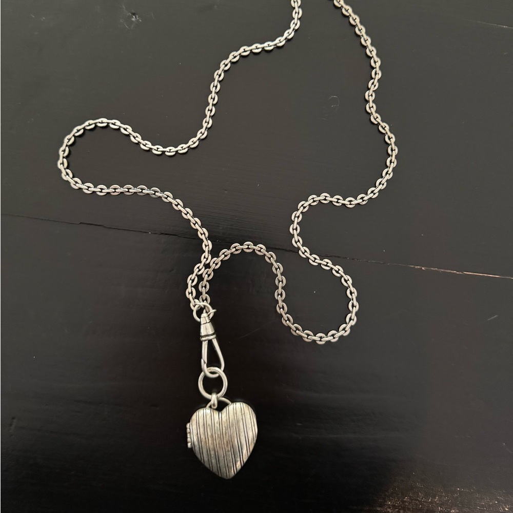 Fossil silver plated necklace